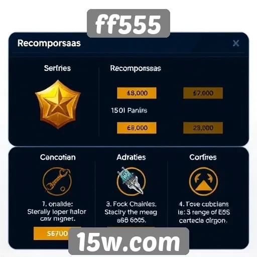Revisão do sistema de recompensas do site ff555